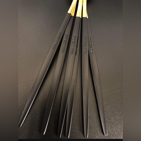 24 Pcs Gold/Black stainless steel utensils set - Picture 3 of 5